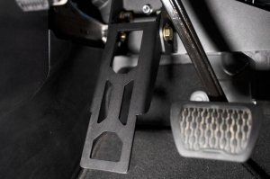 Jeep Wrangler Pedal Covers - Driver Side - DV8 Offroad - Adjustable Dead Pedal - Black - `18-`20